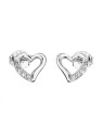 Evolution Group Orecchini in argento con zircone Cuore 11071.1 donna