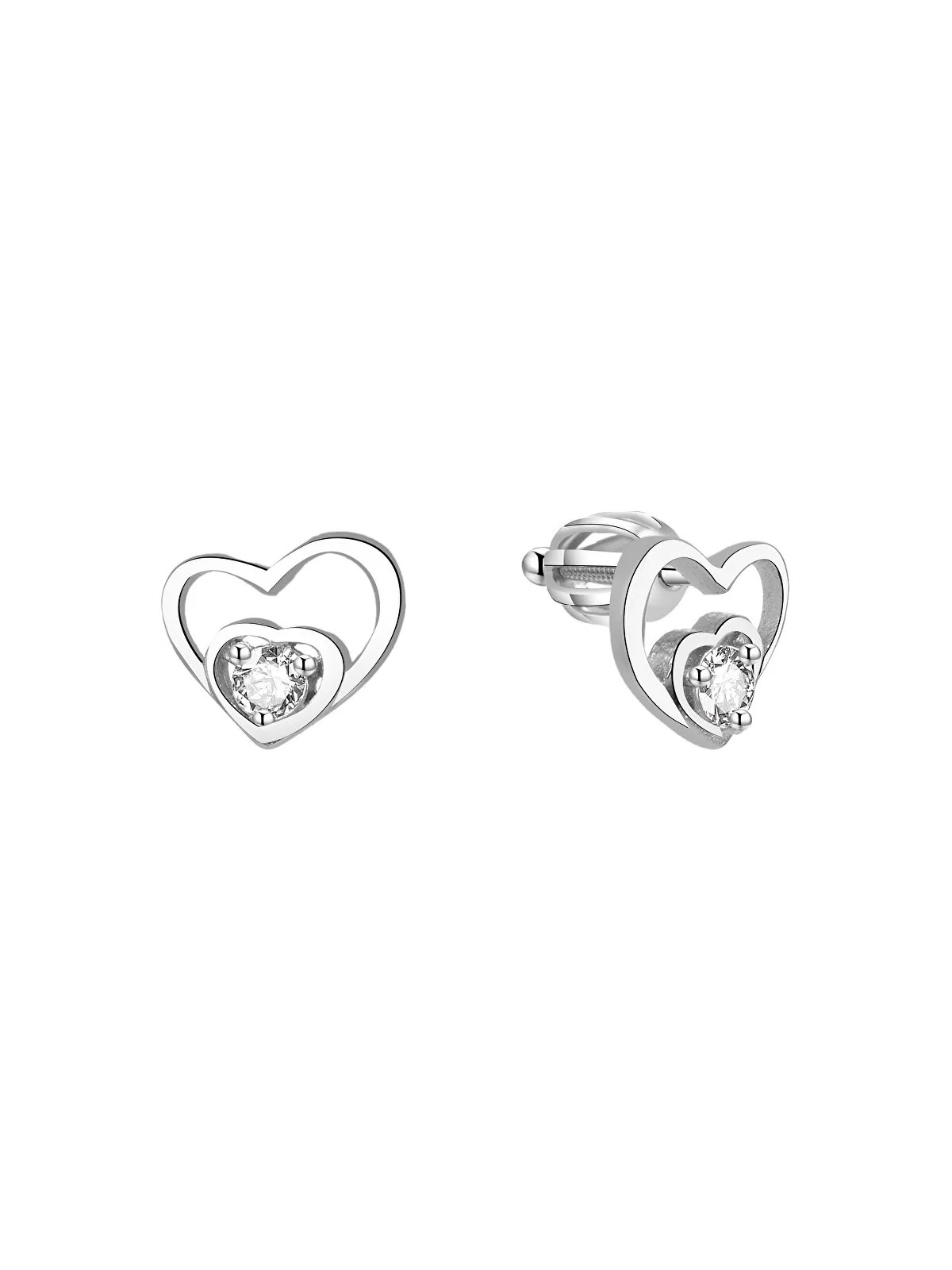 Beneto Orecchini a cuore in argento AGUP1472S donna