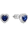 Benetto Orecchini a cuore glitterato AGUP1487S donna
