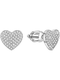 Benetto Orecchini a cuore scintillanti AGUP1491S donna