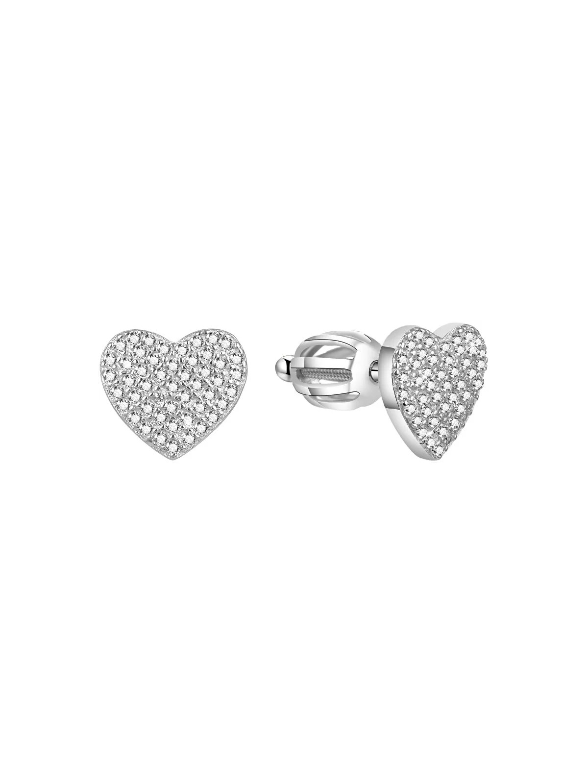 Benetto Orecchini a cuore scintillanti AGUP1491S donna