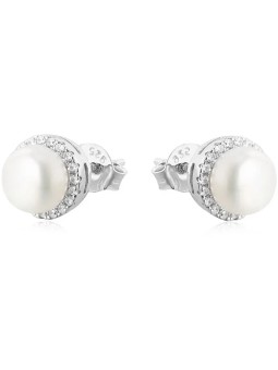 Beneto Orecchini in argento con gemme e perle AGU131 donna