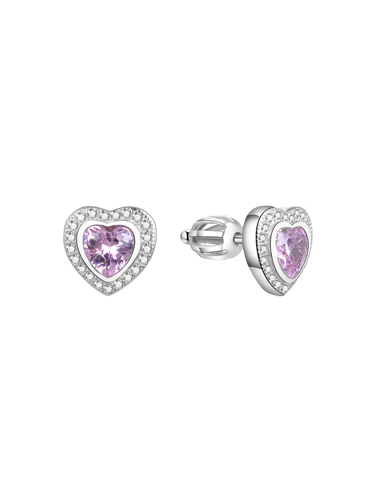 Benetto Orecchini a cuore glitterato AGUP1500S donna