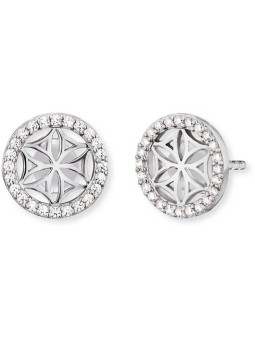 Engelsrufer Orecchini in argento Fiore della vita con zirconi ERE-LILLIFL-ZST donna