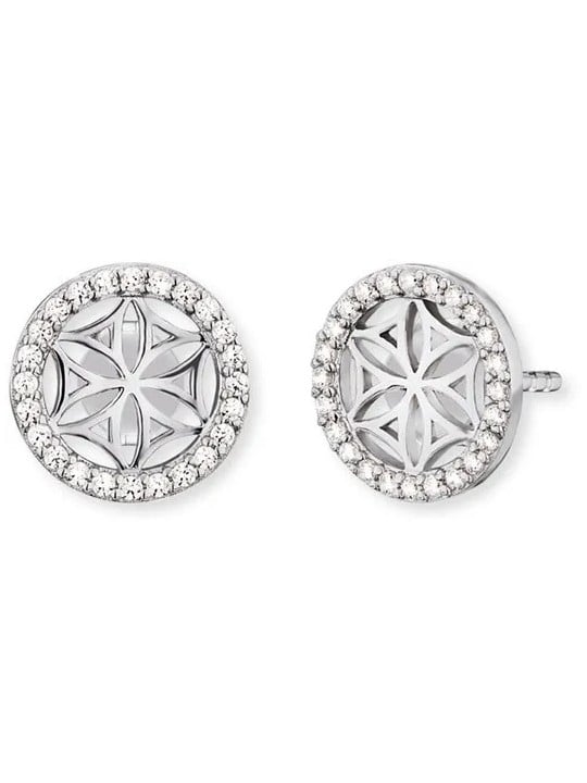 Engelsrufer Orecchini in argento Fiore della vita con zirconi ERE-LILLIFL-ZST donna
