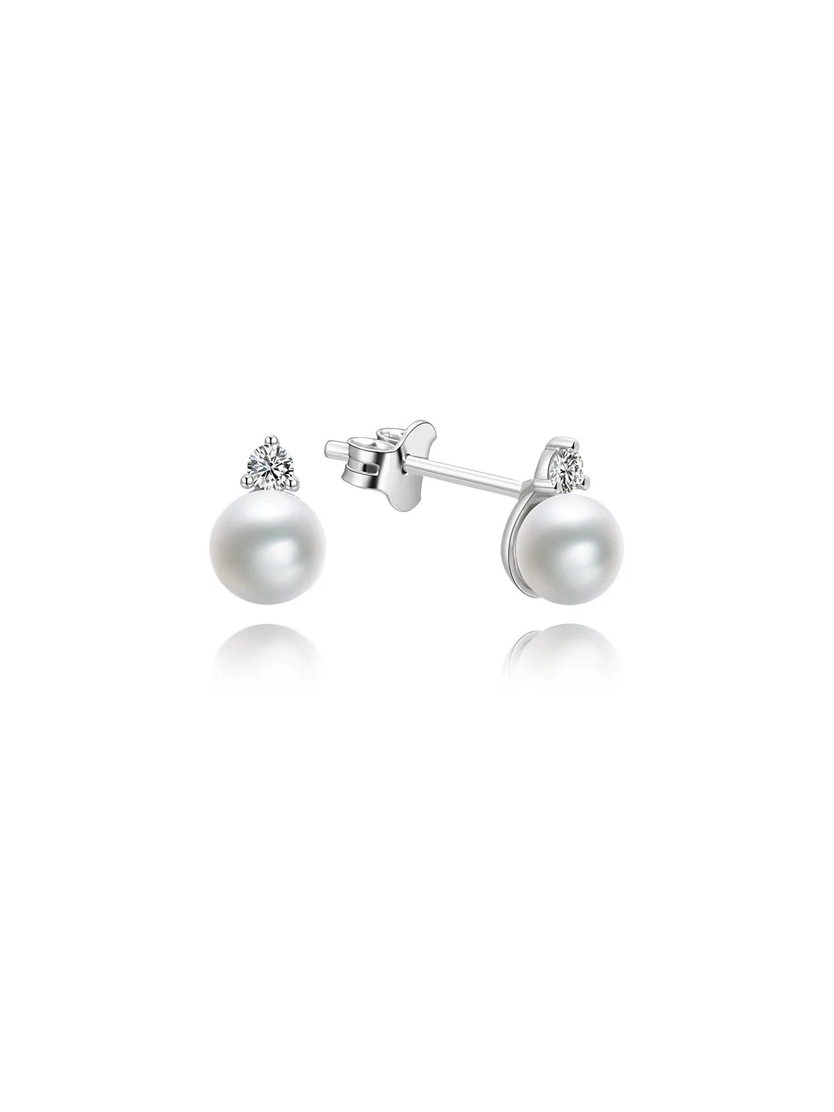 Beneto Orecchini in argento con perle vere AGUP1195 donna