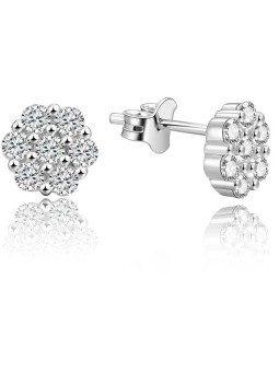 Beneto Orecchini in argento fiori AGUP1189 donna