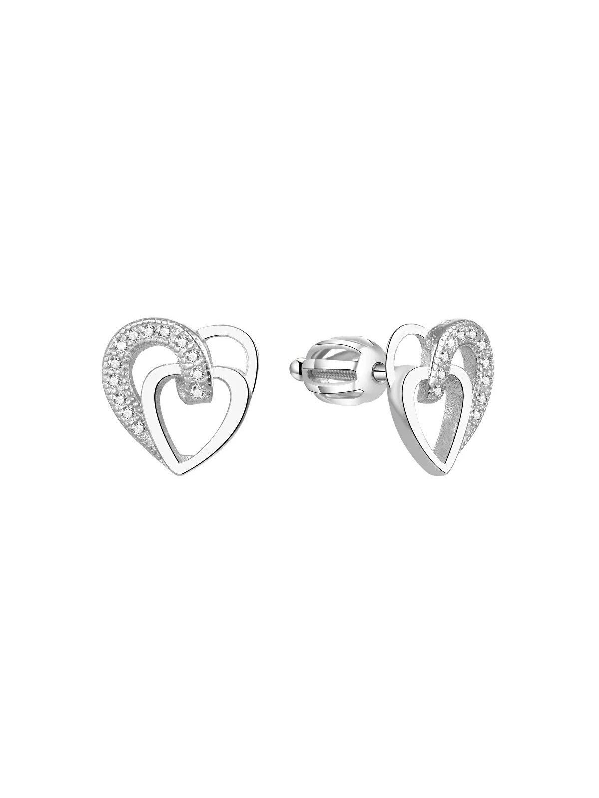 Beneto Orecchini a cuore in argento AGUP1527S donna
