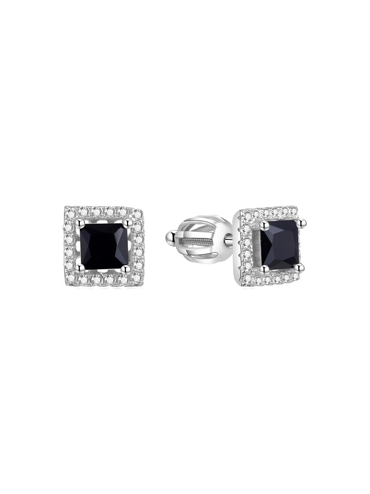 Beneto Orecchini quadrati in argento AGUP1551S donna