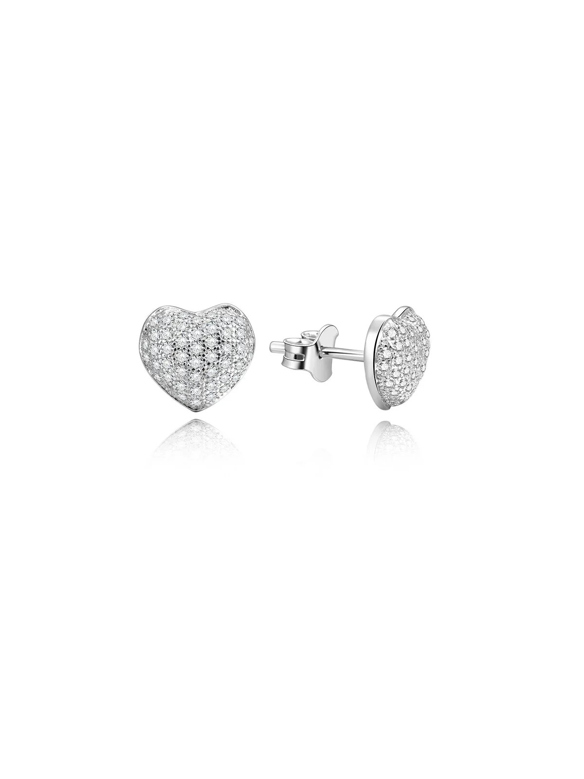 Benetto Orecchini a cuore in argento AGUP153 donna
