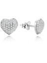 Benetto Orecchini a cuore in argento AGUP153 donna