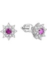 Beneto Orecchini scintillanti in argento per fiori AGUP1444S donna