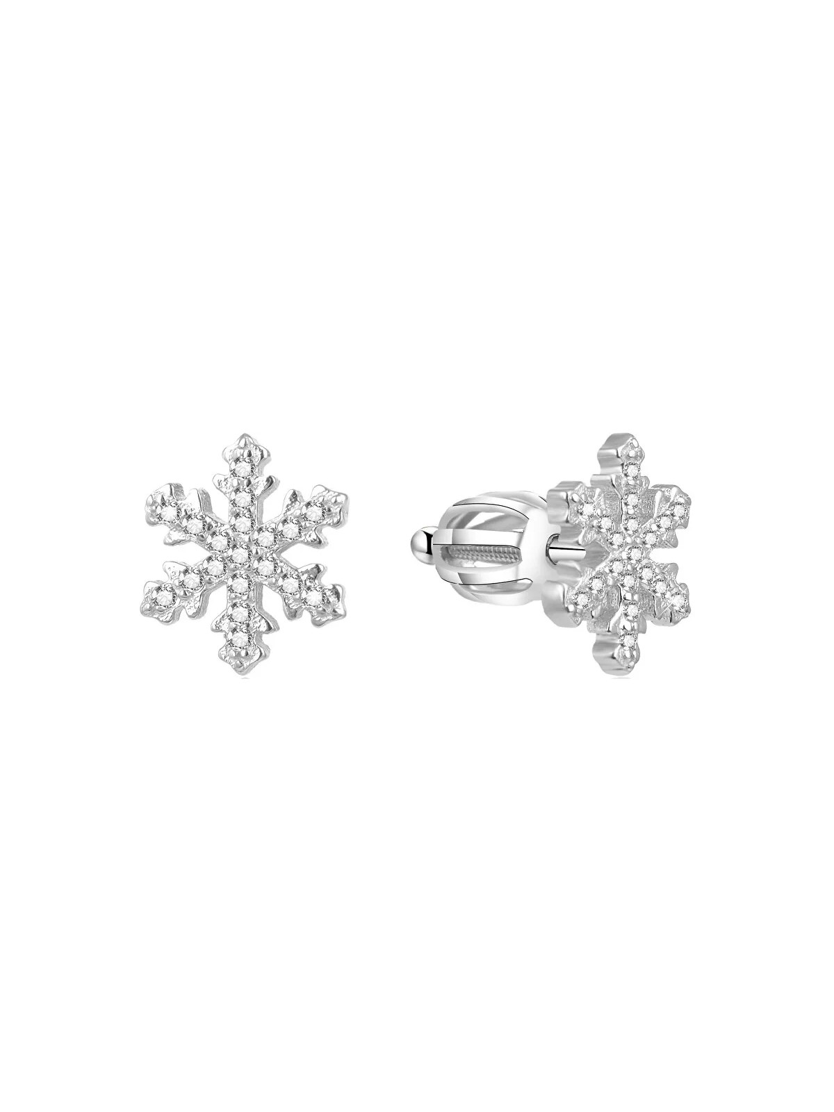 Beneto Orecchini in argento Fiocchi di neve AGUP1596S donna