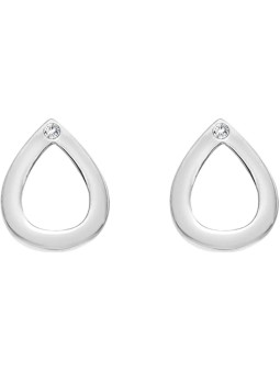 Hot Diamonds Orecchini pendenti in argento con diamanti autentici Amuleti DE615 donna