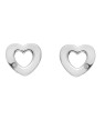 Hot Diamonds Orecchini a forma di cuore in argento con diamanti autentici Amuleti DE616 donna