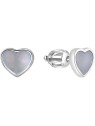 Beneto Orecchini a cuore in argento con madreperla AGUP1653S donna