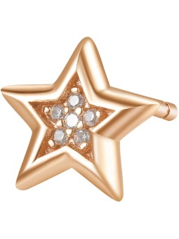 Rosato Orecchini e stella singola in bronzo con zirconi Story RZO026 donna