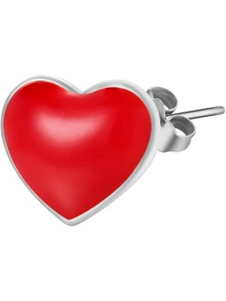Rosato Orecchini singoli in argento Heart Storie RZO019R donna