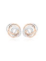 Silver Cat Eleganti orecchini bicolore con zirconi SC407 donna