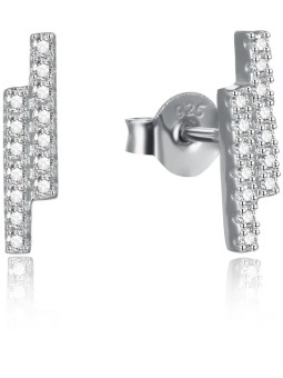 Orecchini Beneto Mini in argento malistico con zirconi trasparenti AGUP2269 donna