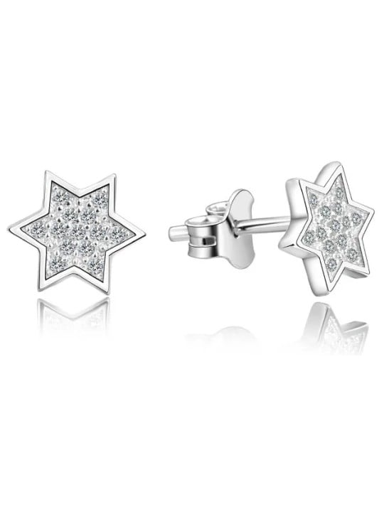 Benetto Orecchini a stella in argento AGUP2241 donna