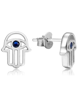Beneto Orecchini in argento Hamsa - mano di Fatima AGUP2242 donna