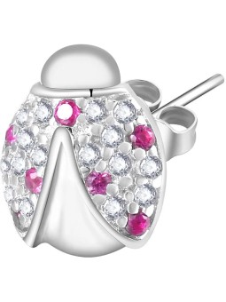 Rosato Orecchini singoli in argento Coccinella Storie RZO016R donna
