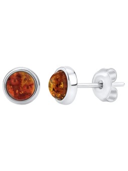 Silvego Orecchini in argento con ambra naturale JAAJE330 donna
