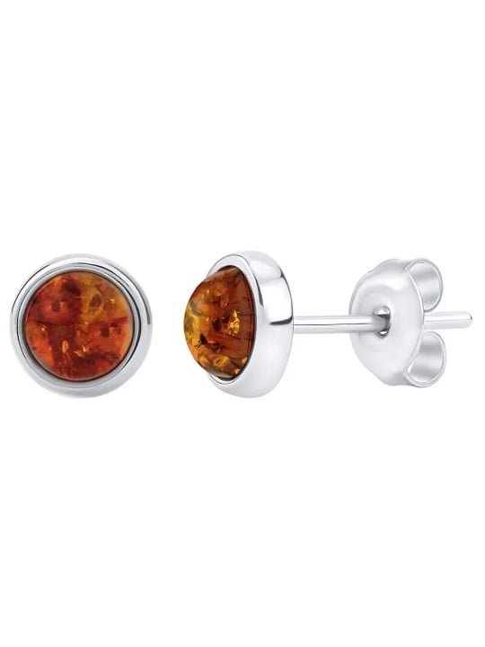 Silvego Orecchini in argento con ambra naturale JAAJE330 donna