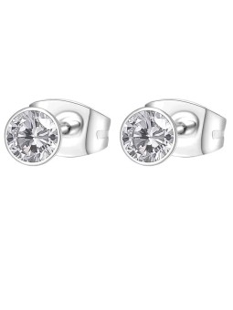 Brosway Orecchini in acciaio scintillanti con cristallo Chakra BHKE048 donna