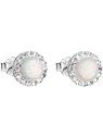 Orecchini Evolution Group in argento con cristalli Preciosa 31217.1 bianchi donna