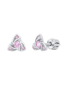 Silvego Delicati orecchini in argento con zirconi rosa Brilliance silvegob70497bdsp donna