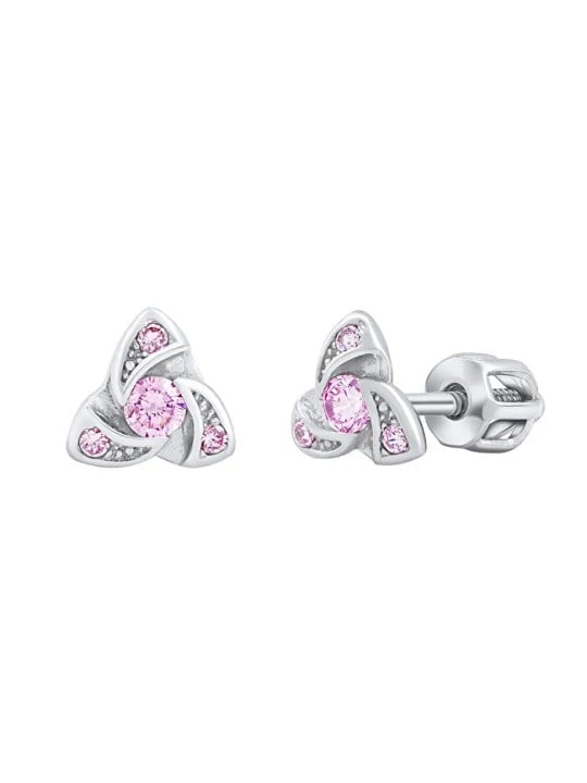 Silvego Delicati orecchini in argento con zirconi rosa Brilliance silvegob70497bdsp donna