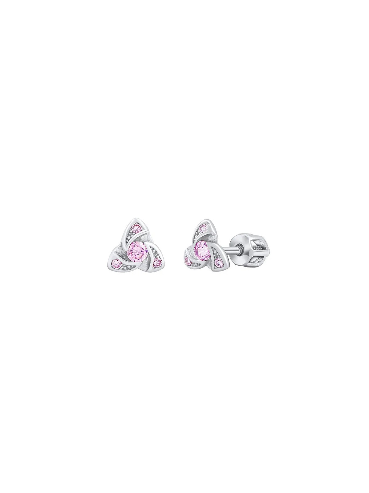 Silvego Delicati orecchini in argento con zirconi rosa Brilliance silvegob70497bdsp donna