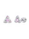 Silvego Delicati orecchini in argento con zirconi rosa Brilliance silvegob70497bdsp donna