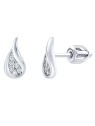 Silvego Orecchini in argento senza tempo con zirconi trasparenti SILVEGOB70540SBD donna