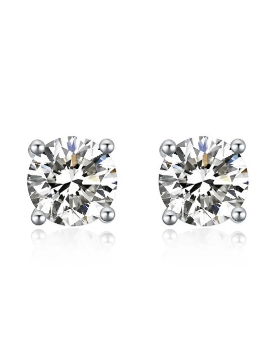 MOISS Deliziosi orecchini a lobo con zirconi E000143 - Diametro: 0.4 cm donna