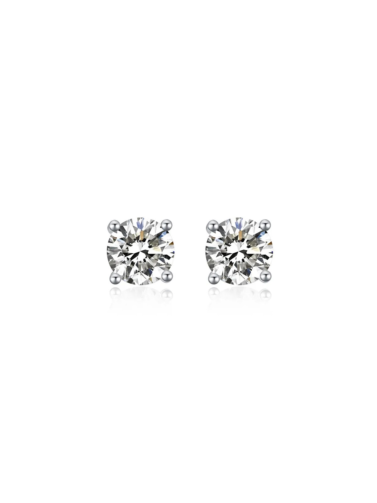 MOISS Deliziosi orecchini a lobo con zirconi E000143 - Diametro: 0.4 cm donna