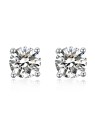 MOISS Deliziosi orecchini a lobo con zirconi E000143 - Diametro: 0.4 cm donna