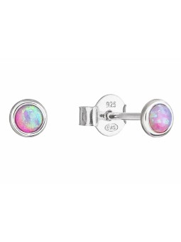 Evolution Group Orecchini in argento con opali sintetici rosa 11338.3 donna