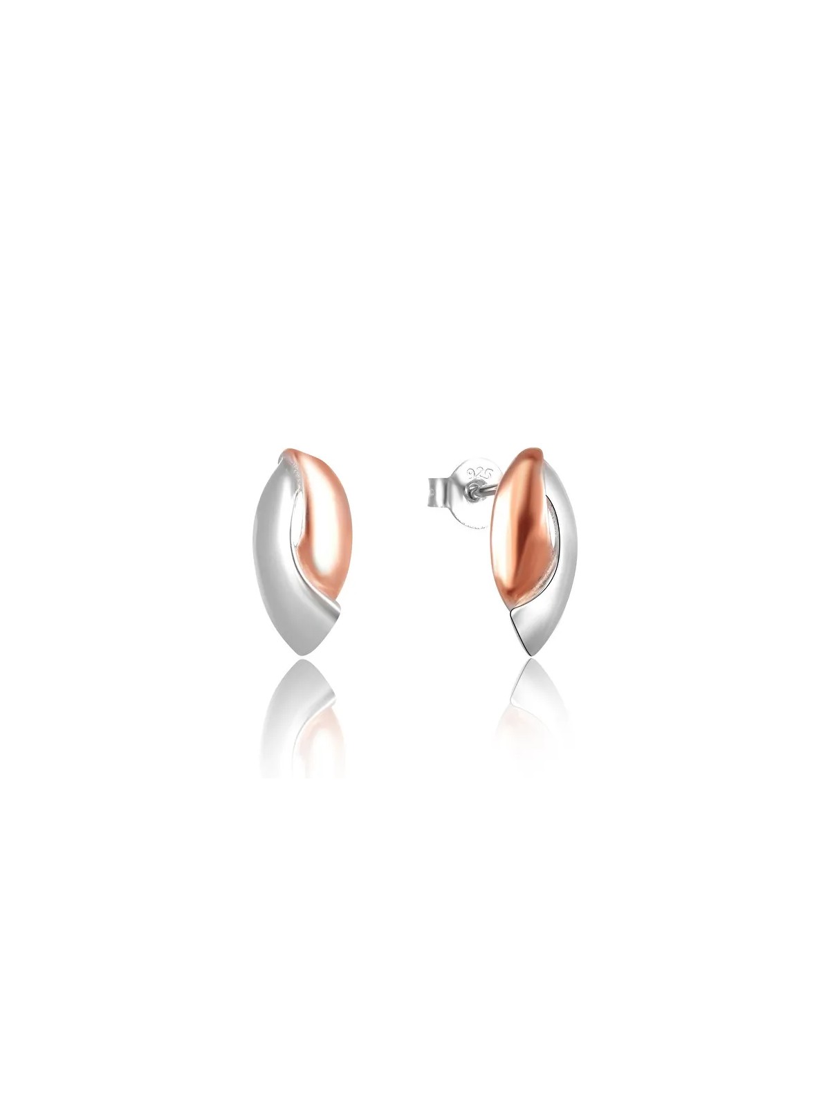 Beneto Orecchini bicolore in argento moda AGUP2611 donna