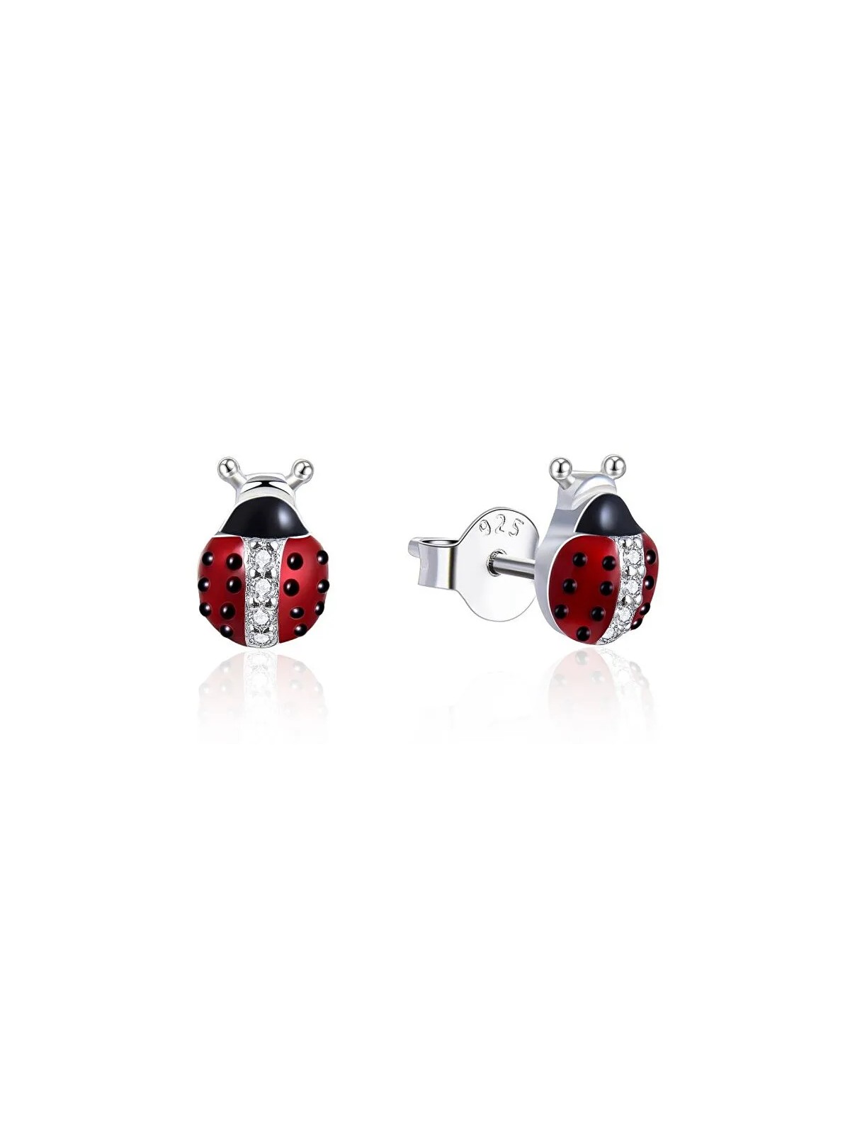 MOISS Orecchini a bottone giocosi in argento Coccinelle E0000672 donna