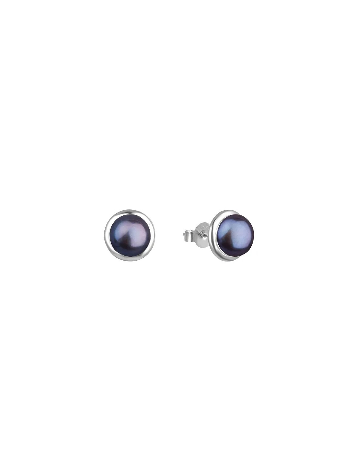 Beneto Eleganti orecchini in argento con perle scure AGUP2686P donna