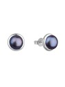 Beneto Eleganti orecchini in argento con perle scure AGUP2686P donna