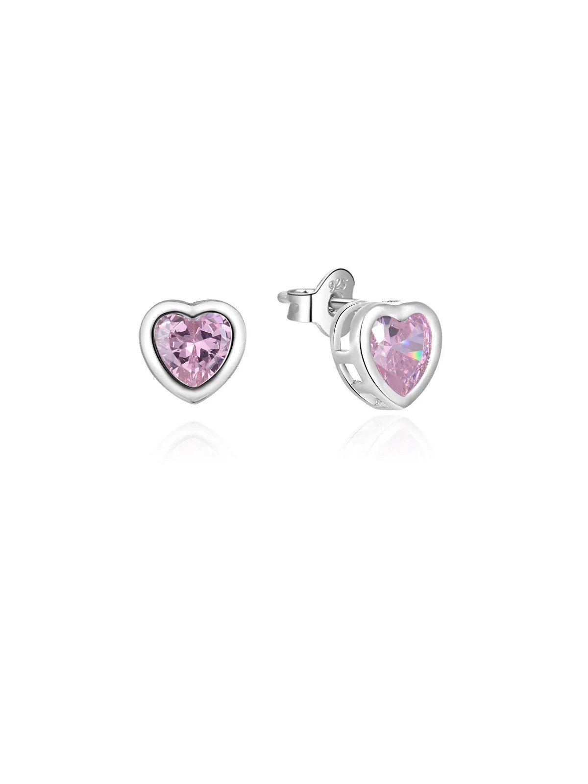 Beneto Delicati orecchini a forma di cuore in argento con zirconi AGUP2430L donna