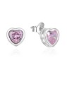 Beneto Delicati orecchini a forma di cuore in argento con zirconi AGUP2430L donna