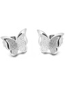 Troli Orecchini a farfalla in metallo e acciaio Butterfly KES-048-SIL donna