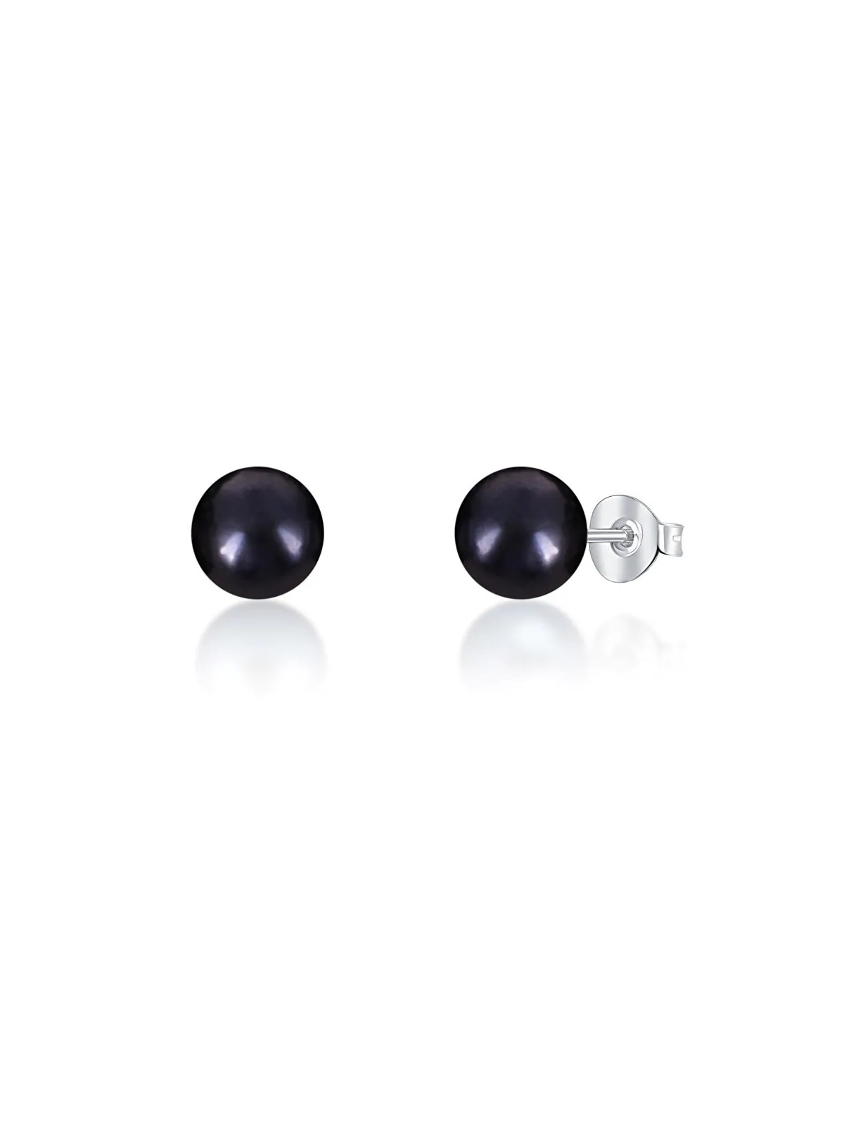 JwL Luxury Pearls Orecchini a bottone in vere perle nere JL0707 donna