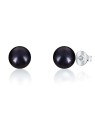 JwL Luxury Pearls Orecchini a bottone in vere perle nere JL0707 donna