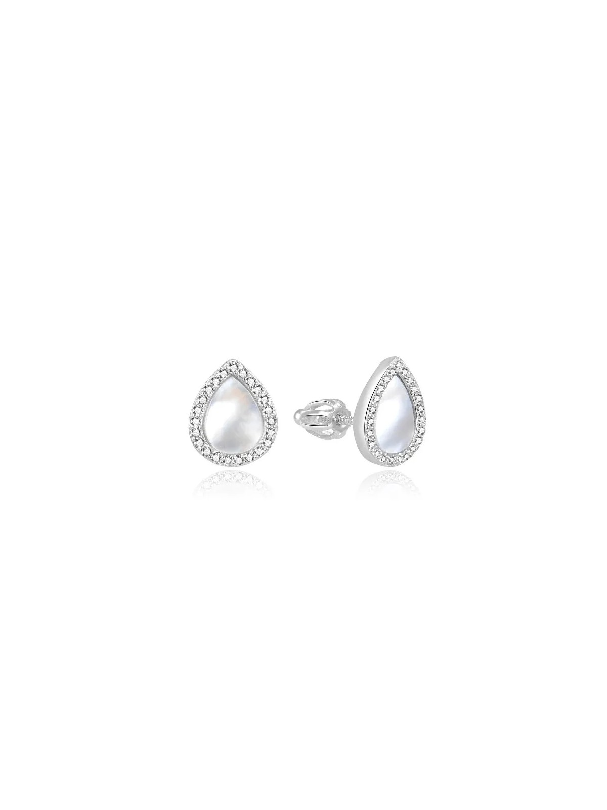 Beneto Orecchini di perle in argento senza tempo AGUP2004S donna